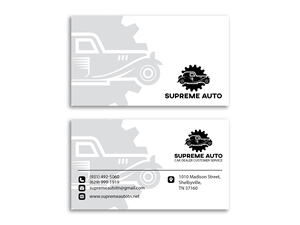 Business Card Design by Mr__Designer for Supreme Auto LLC | Design: #29251103