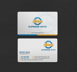 Business Card Design by INDIAN_Ashok for Supreme Auto LLC | Design: #29242127