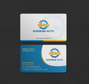 Business Card Design by INDIAN_Ashok for Supreme Auto LLC | Design: #29242129