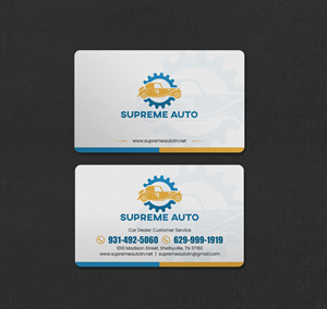 Business Card Design by INDIAN_Ashok for Supreme Auto LLC | Design: #29242130
