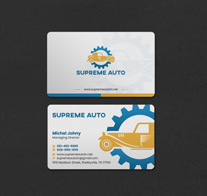 Business Card Design by INDIAN_Ashok for Supreme Auto LLC | Design: #29242136