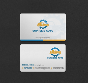 Business Card Design by INDIAN_Ashok for Supreme Auto LLC | Design: #29242138