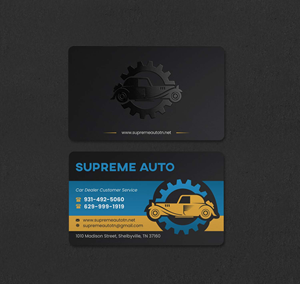 Business Card Design by INDIAN_Ashok for Supreme Auto LLC | Design: #29242139