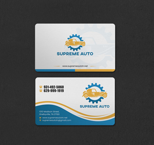 Business Card Design by INDIAN_Ashok for Supreme Auto LLC | Design: #29242143