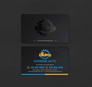 Business Card Design by INDIAN_Ashok for Supreme Auto LLC | Design: #29242144