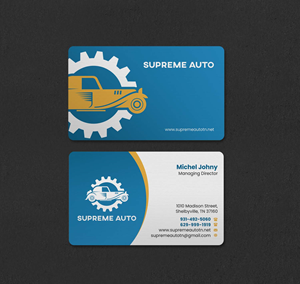 Business Card Design by INDIAN_Ashok for Supreme Auto LLC | Design: #29242146