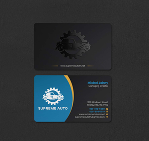 Visitenkarten-Design von INDIAN_Ashok für Supreme Auto LLC | Design: #29242149