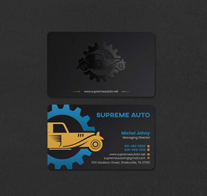 Business Card Design by INDIAN_Ashok for Supreme Auto LLC | Design: #29242155