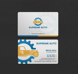 Supreme Auto LLC | Business Card Design by INDIAN_Ashok