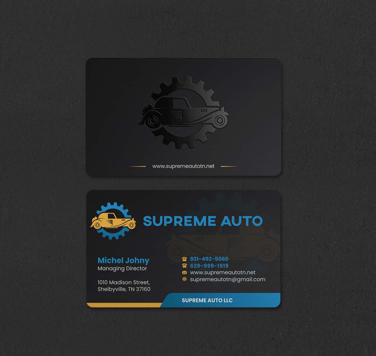 Visitenkarten-Design von INDIAN_Ashok für Supreme Auto LLC | Design #29242161