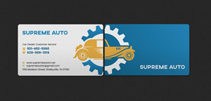 Business Card Design by INDIAN_Ashok for Supreme Auto LLC | Design: #29242164