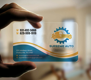 Business Card Design by INDIAN_Ashok for Supreme Auto LLC | Design: #29242168