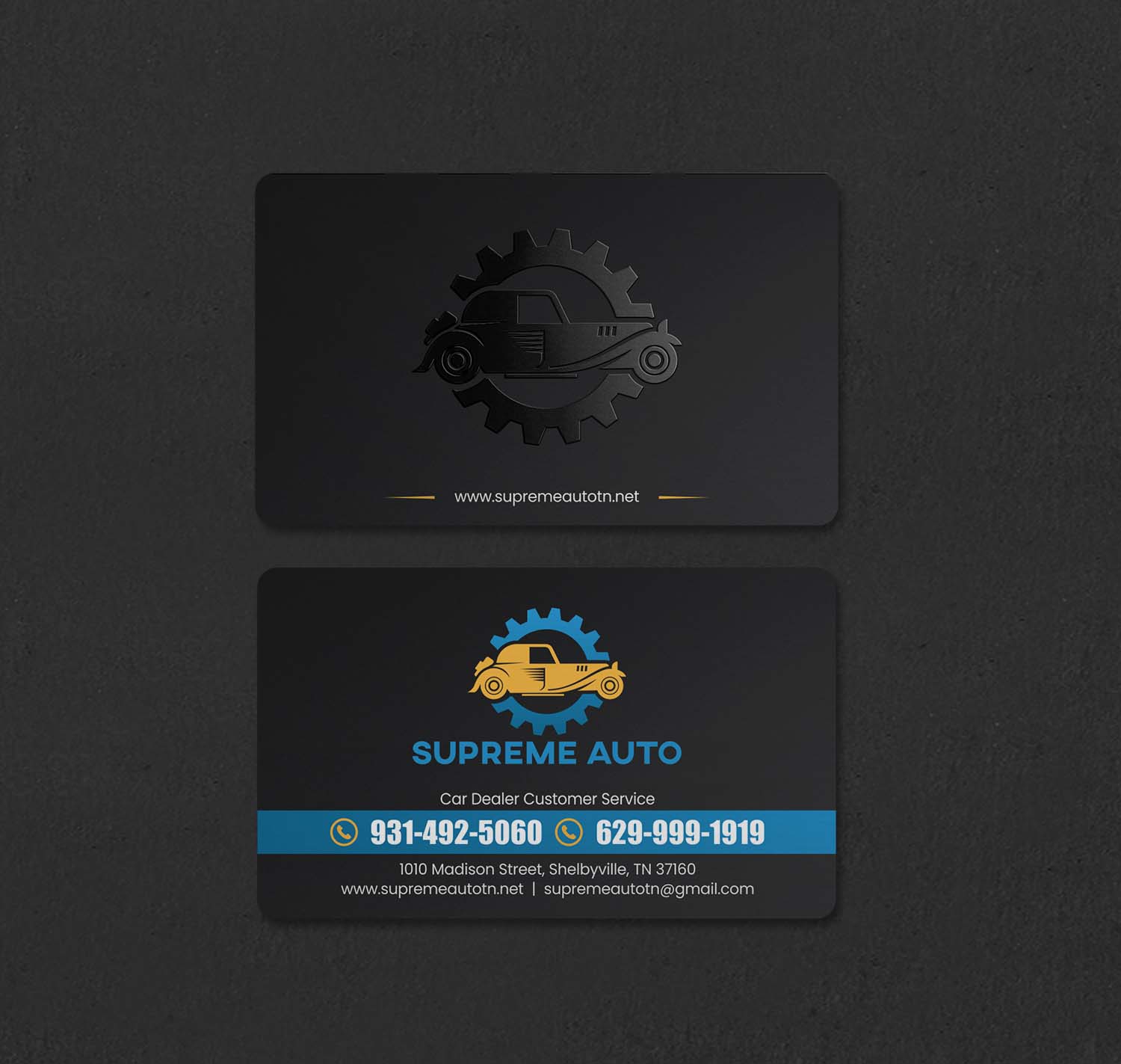 Business Card Design by INDIAN_Ashok for Supreme Auto LLC | Design #29242169
