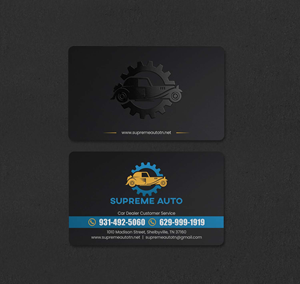 Business Card Design by INDIAN_Ashok for Supreme Auto LLC | Design: #29242169