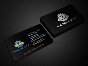 Business Card Design by Creations Box 2015 for Supreme Auto LLC | Design: #29243592