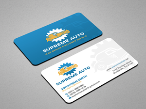 Business Card Design by Creations Box 2015 for Supreme Auto LLC | Design: #29243594