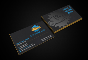 Business Card Design by Creations Box 2015 for Supreme Auto LLC | Design: #29243599