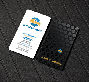 Business Card Design by Creations Box 2015 for Supreme Auto LLC | Design: #29243600
