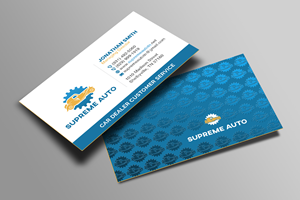 Business Card Design by Creations Box 2015 for Supreme Auto LLC | Design: #29243604