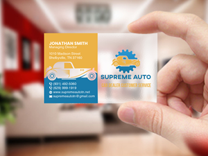 Business Card Design by Creations Box 2015 for Supreme Auto LLC | Design: #29248014