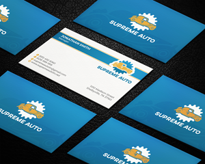 Business Card Design by LAXMI DESIGNHUB for Supreme Auto LLC | Design: #29243251