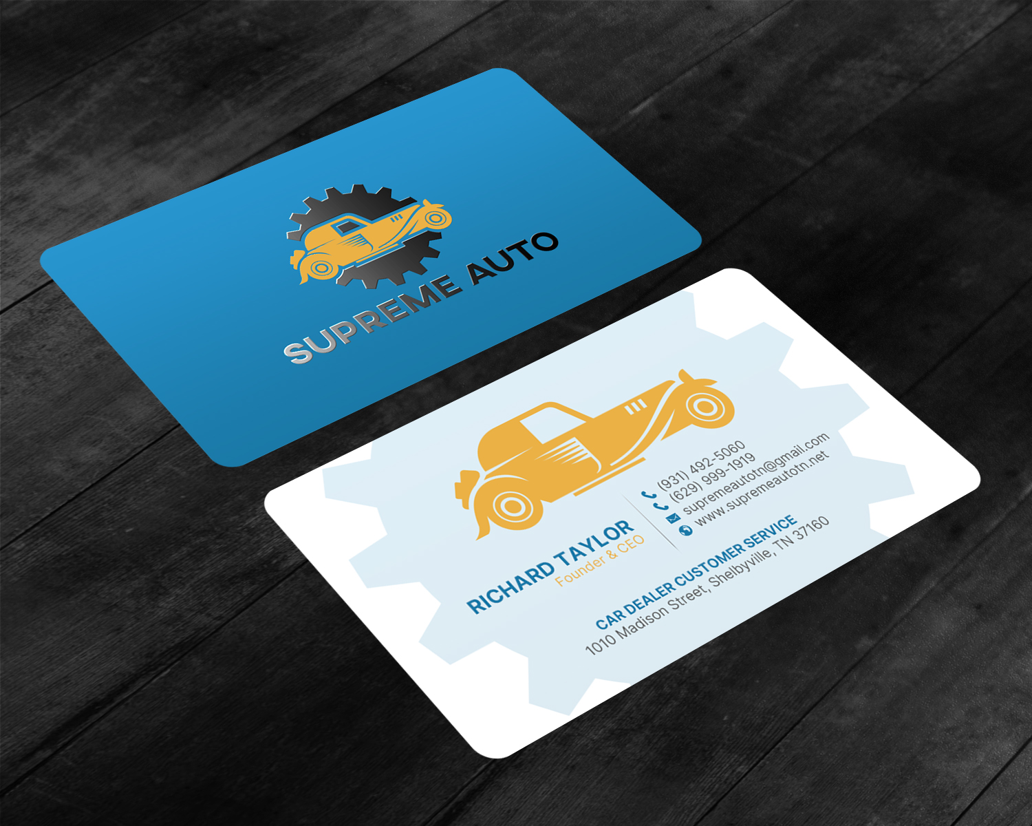 Business Card Design by chandrayaan.creative for Supreme Auto LLC | Design #29242481