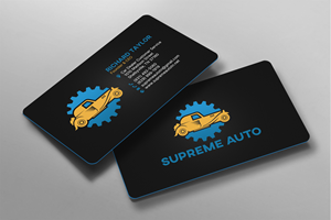 Business Card Design by chandrayaan.creative for Supreme Auto LLC | Design: #29242484