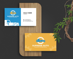Business Card Design by 3Guys for Supreme Auto LLC | Design: #29245855