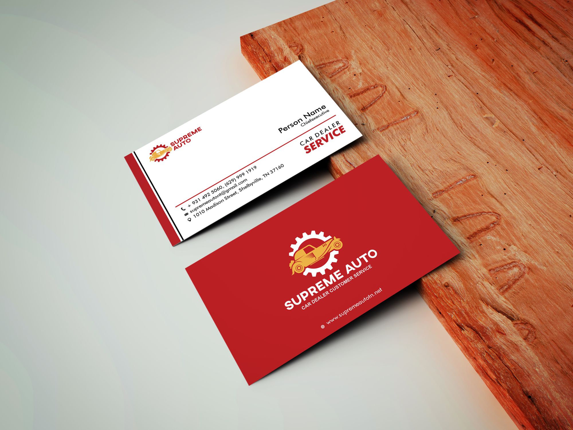 Visitenkarten-Design von 3Guys für Supreme Auto LLC | Design #29245859