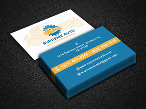 Business Card Design by Rajib Bhattacharya for Supreme Auto LLC | Design: #29250245