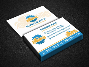 Business Card Design by Rajib Bhattacharya for Supreme Auto LLC | Design: #29250344