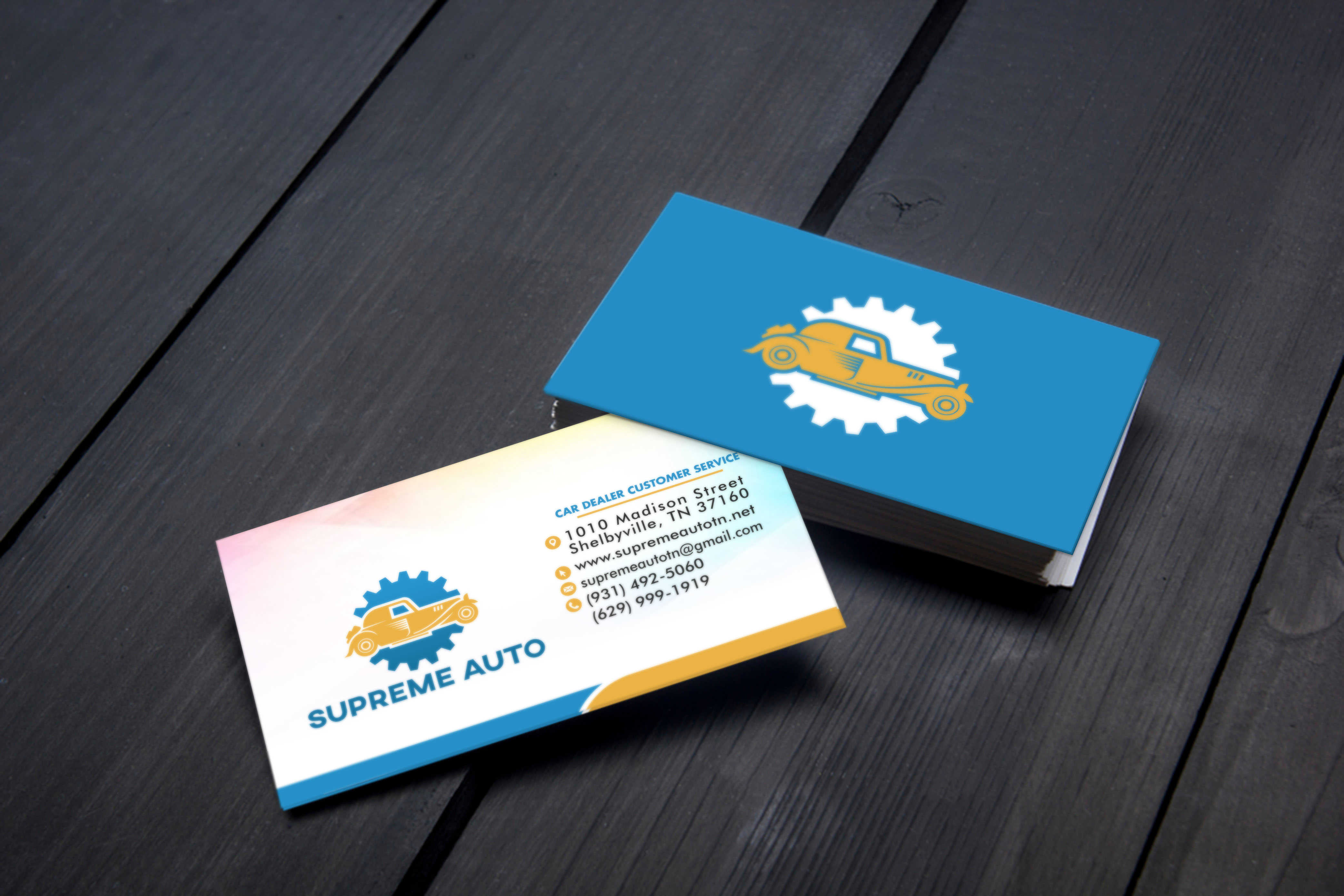 Business Card Design by aexoagency for Supreme Auto LLC | Design #29241076