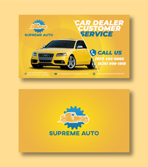 Business Card Design by Minminannyong for Supreme Auto LLC | Design: #29248670