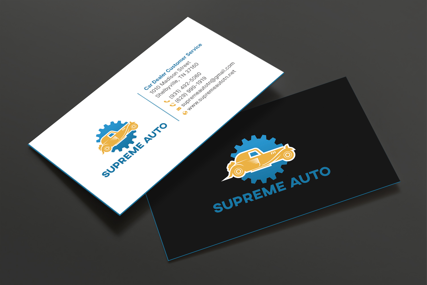 Diseño de Tarjeta de Presentación por DesignShout para Supreme Auto LLC | Diseño #29256358