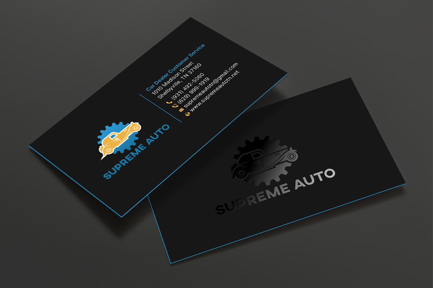Business Card Design by DesignShout for Supreme Auto LLC | Design #29256390