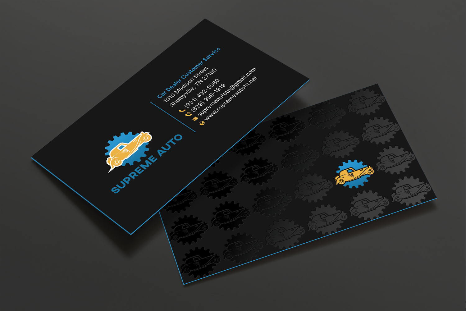 Business Card Design by DesignShout for Supreme Auto LLC | Design #29256391