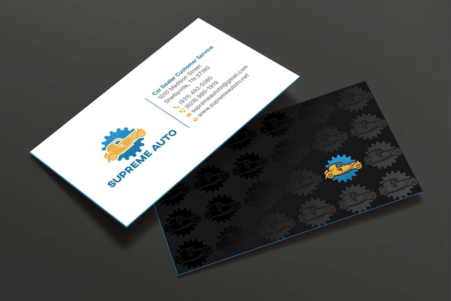 Business Card Design by DesignShout for Supreme Auto LLC | Design #29256392