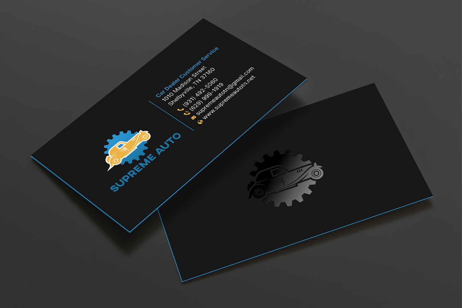 Diseño de Tarjeta de Presentación por DesignShout para Supreme Auto LLC | Diseño #29256393