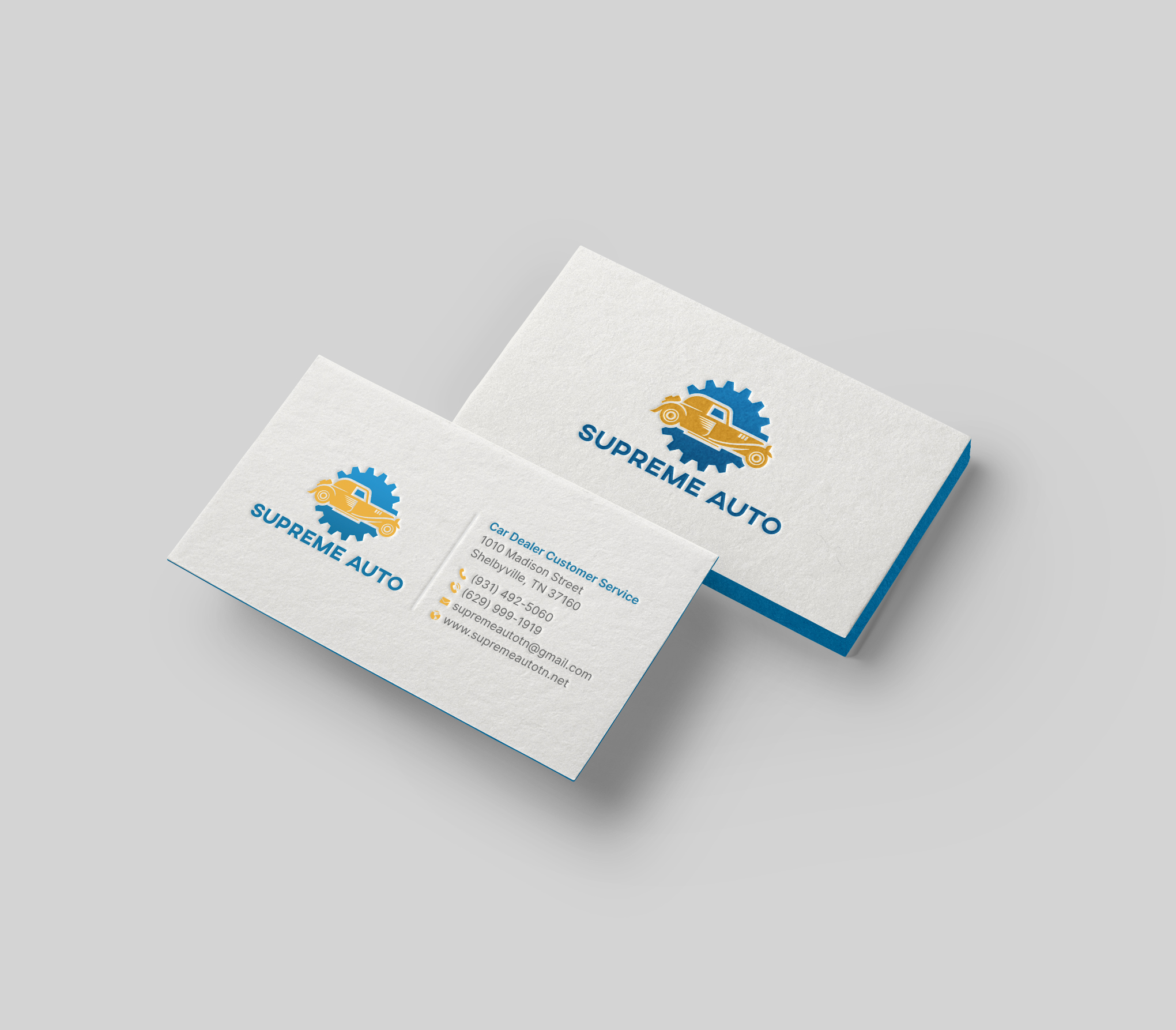 Business Card Design by DesignShout for Supreme Auto LLC | Design #29256406