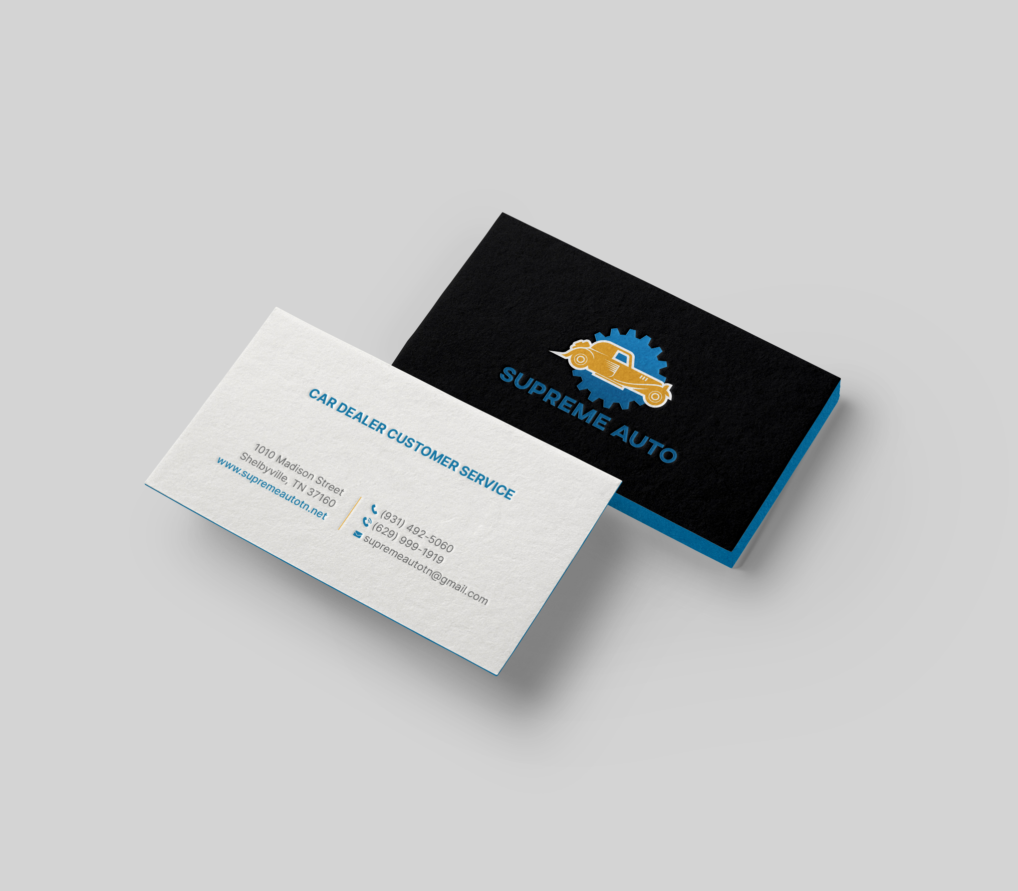 Business Card Design by DesignShout for Supreme Auto LLC | Design #29256451