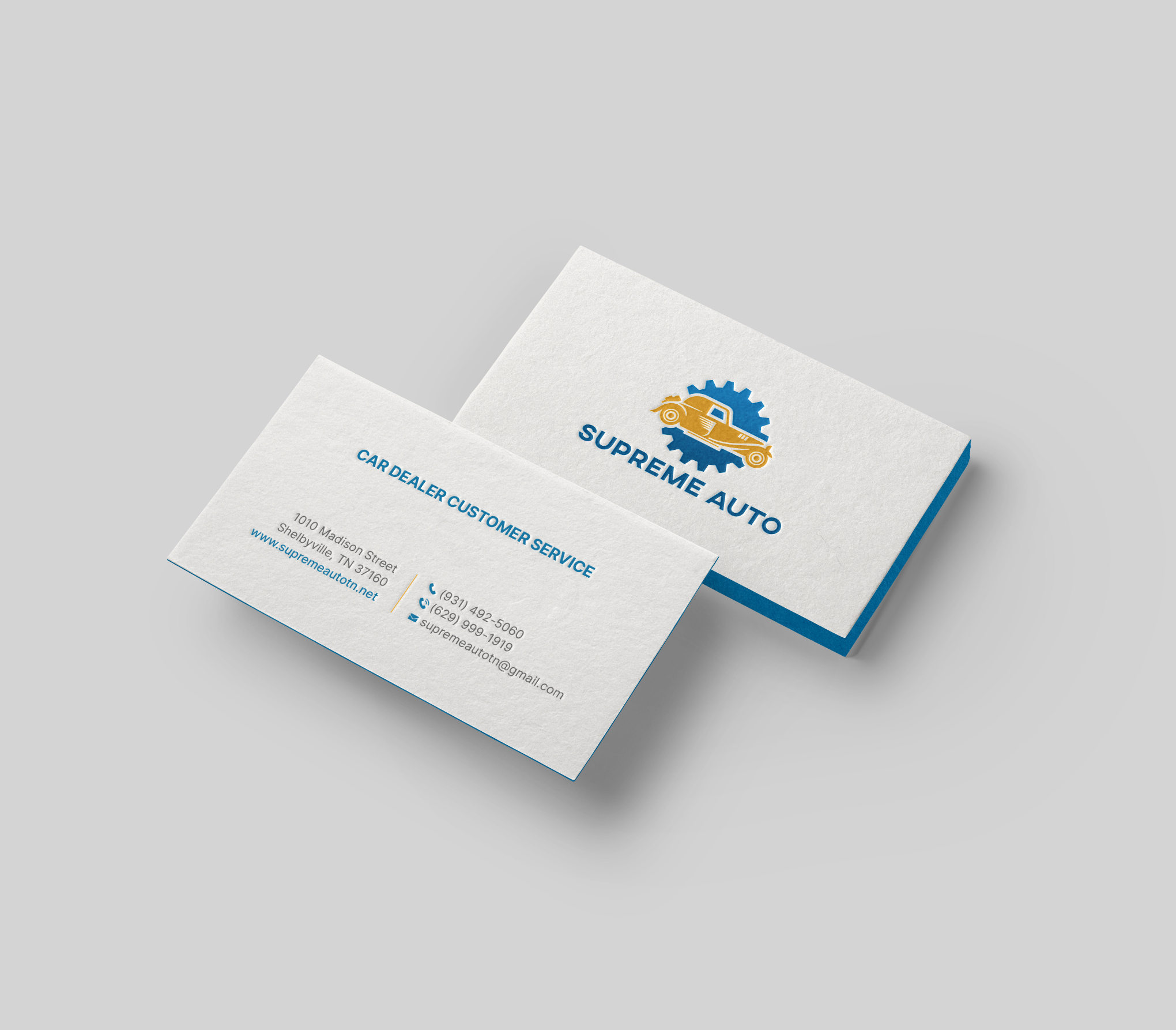 Business Card Design by DesignShout for Supreme Auto LLC | Design #29256452