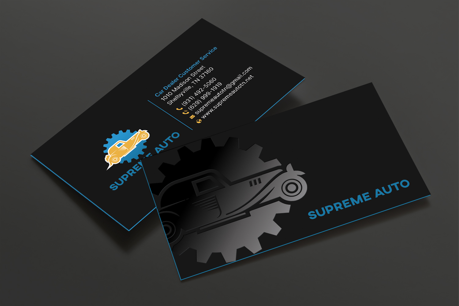 Business Card Design by DesignShout for Supreme Auto LLC | Design #29256476