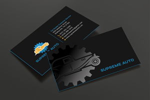 Business Card Design by DesignShout for Supreme Auto LLC | Design: #29256476