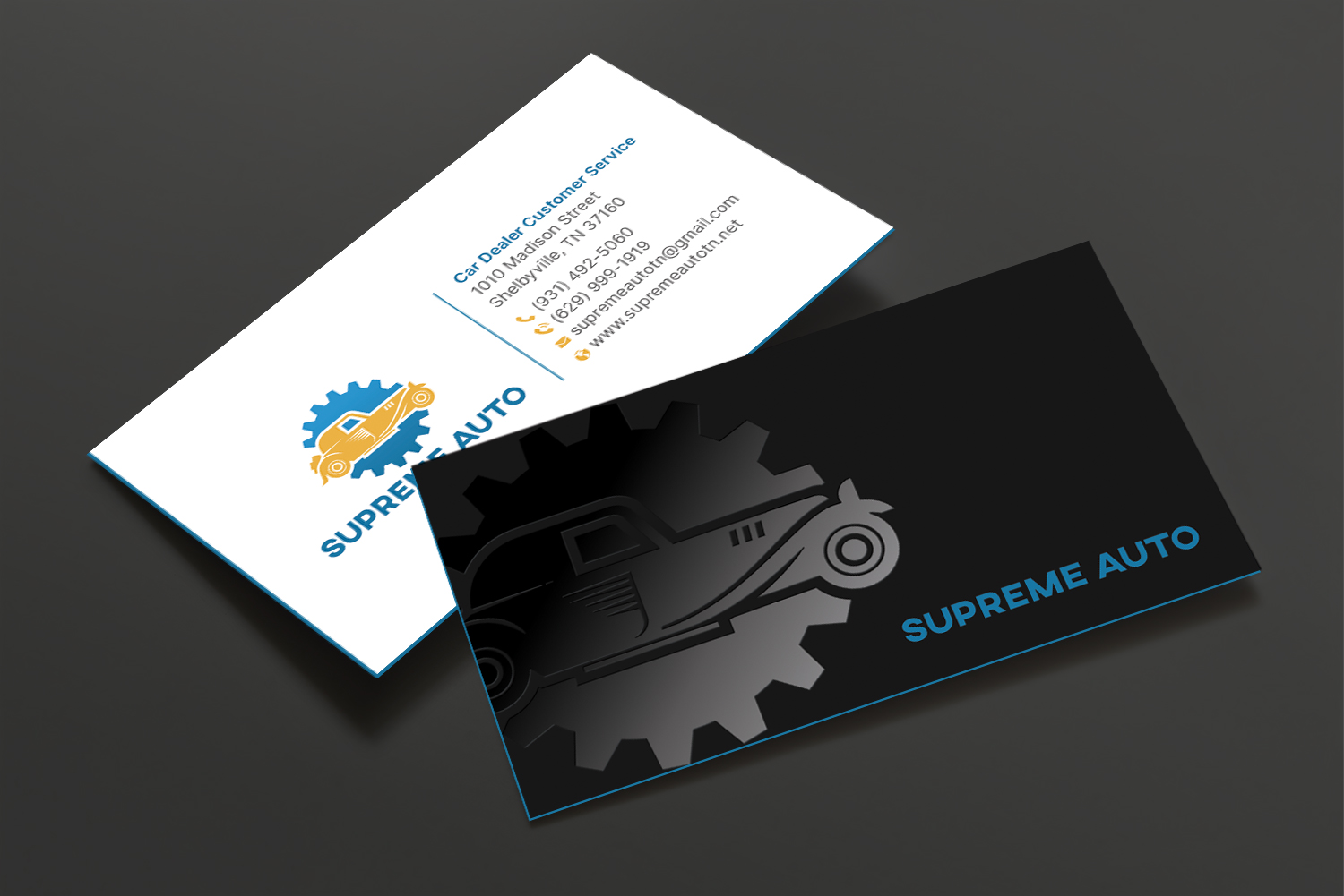 Business Card Design by DesignShout for Supreme Auto LLC | Design #29256477
