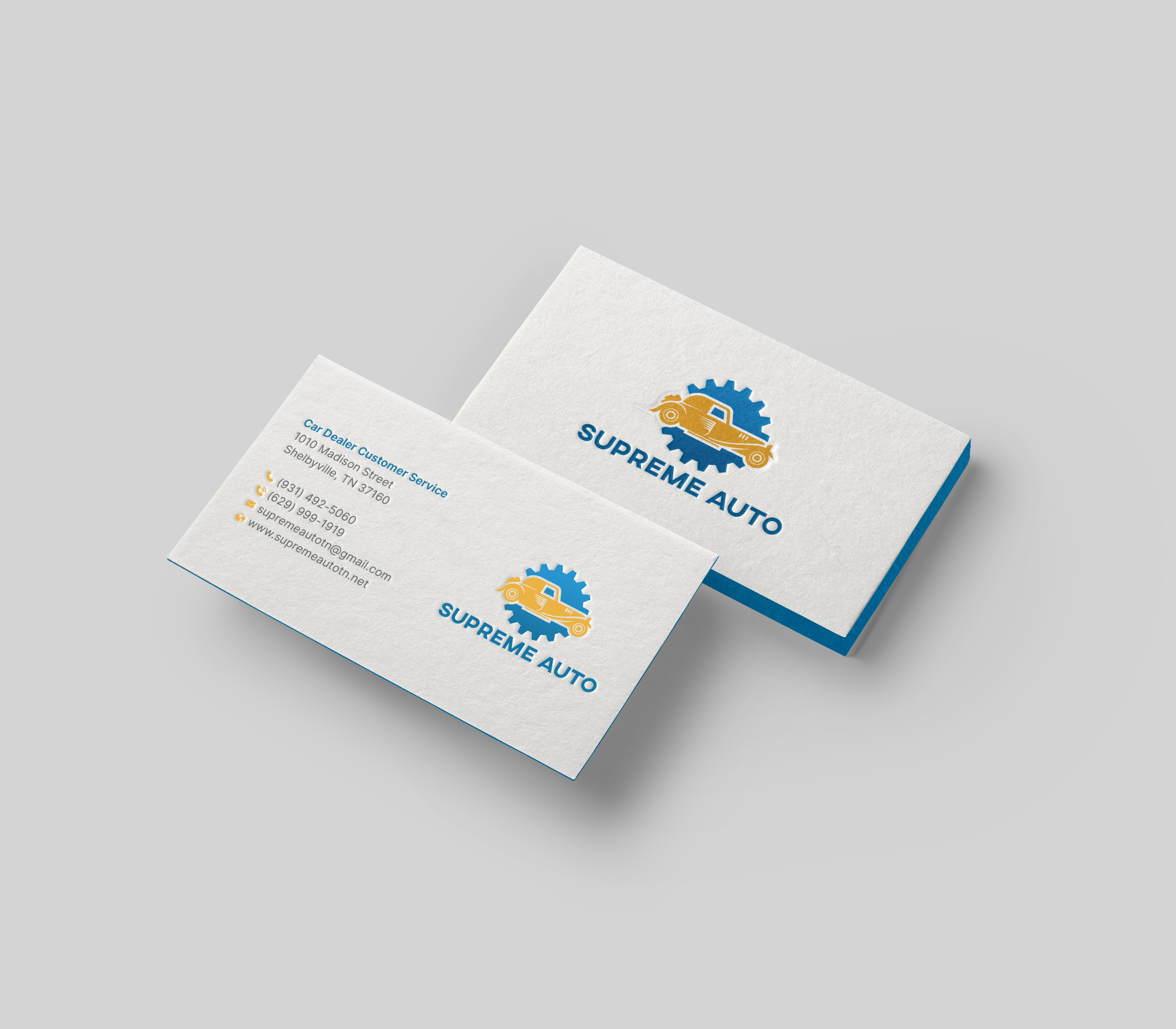 Business Card Design by DesignShout for Supreme Auto LLC | Design #29256506
