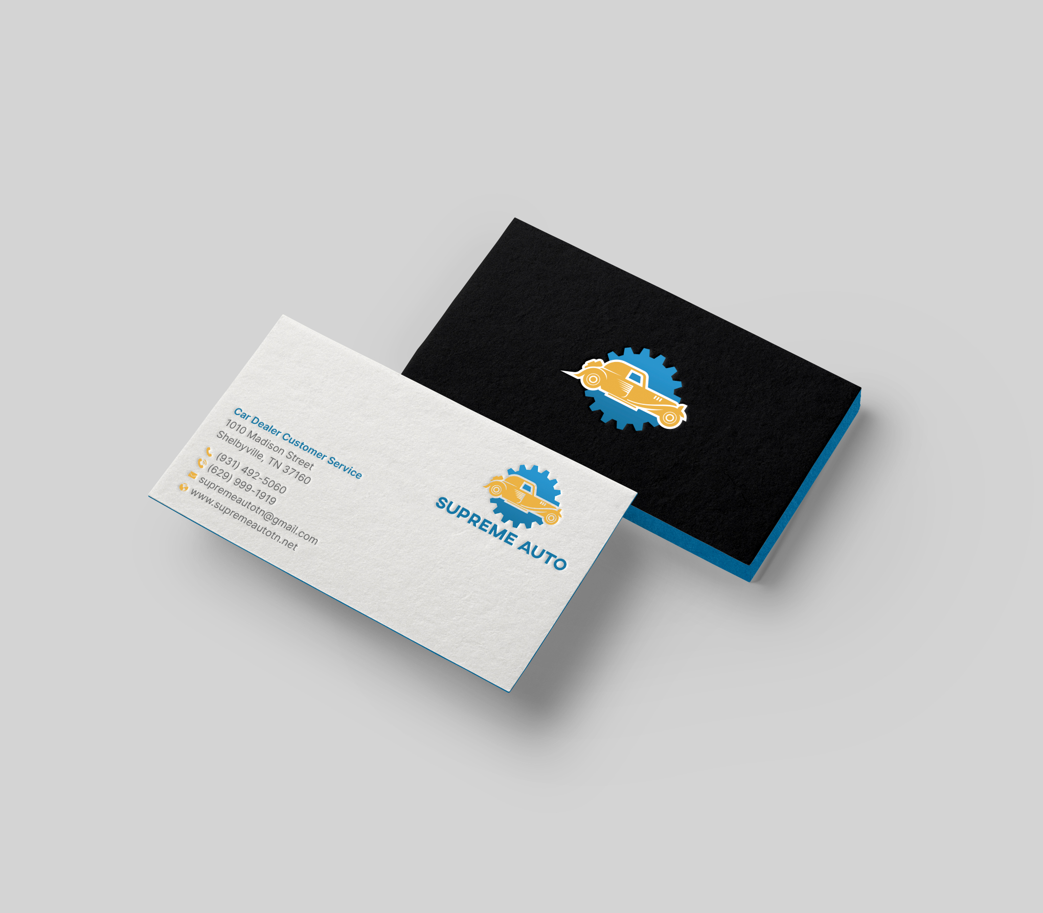 Business Card Design by DesignShout for Supreme Auto LLC | Design #29256507