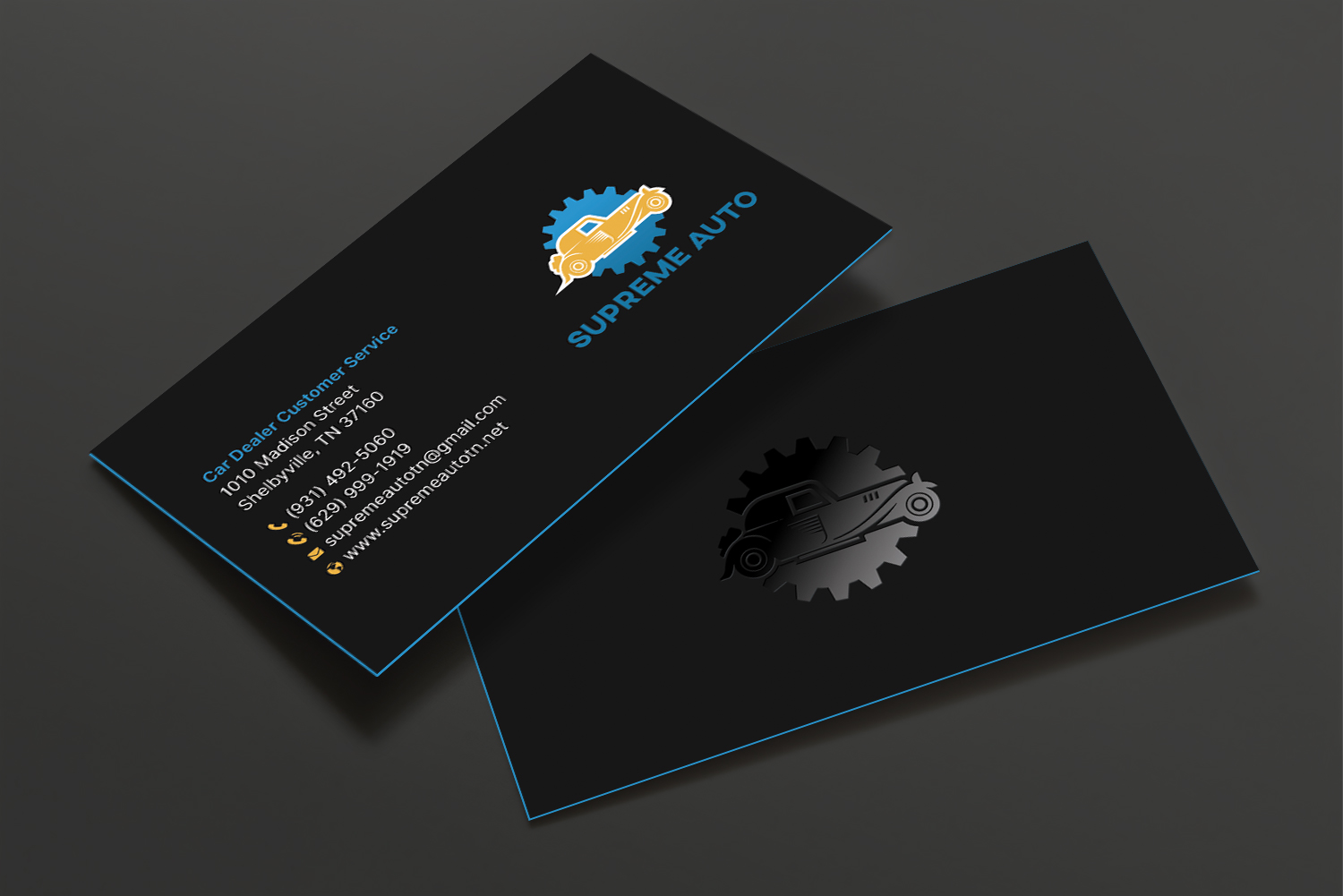Business Card Design by DesignShout for Supreme Auto LLC | Design #29256530