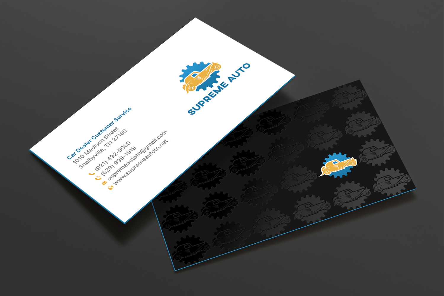 Business Card Design by DesignShout for Supreme Auto LLC | Design #29256531