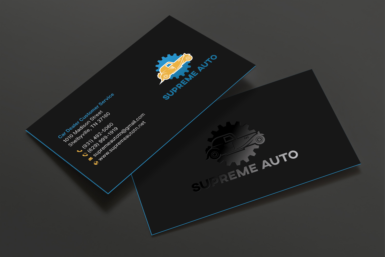 Business Card Design by DesignShout for Supreme Auto LLC | Design #29256533