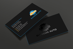 Business Card Design by DesignShout for Supreme Auto LLC | Design: #29256533